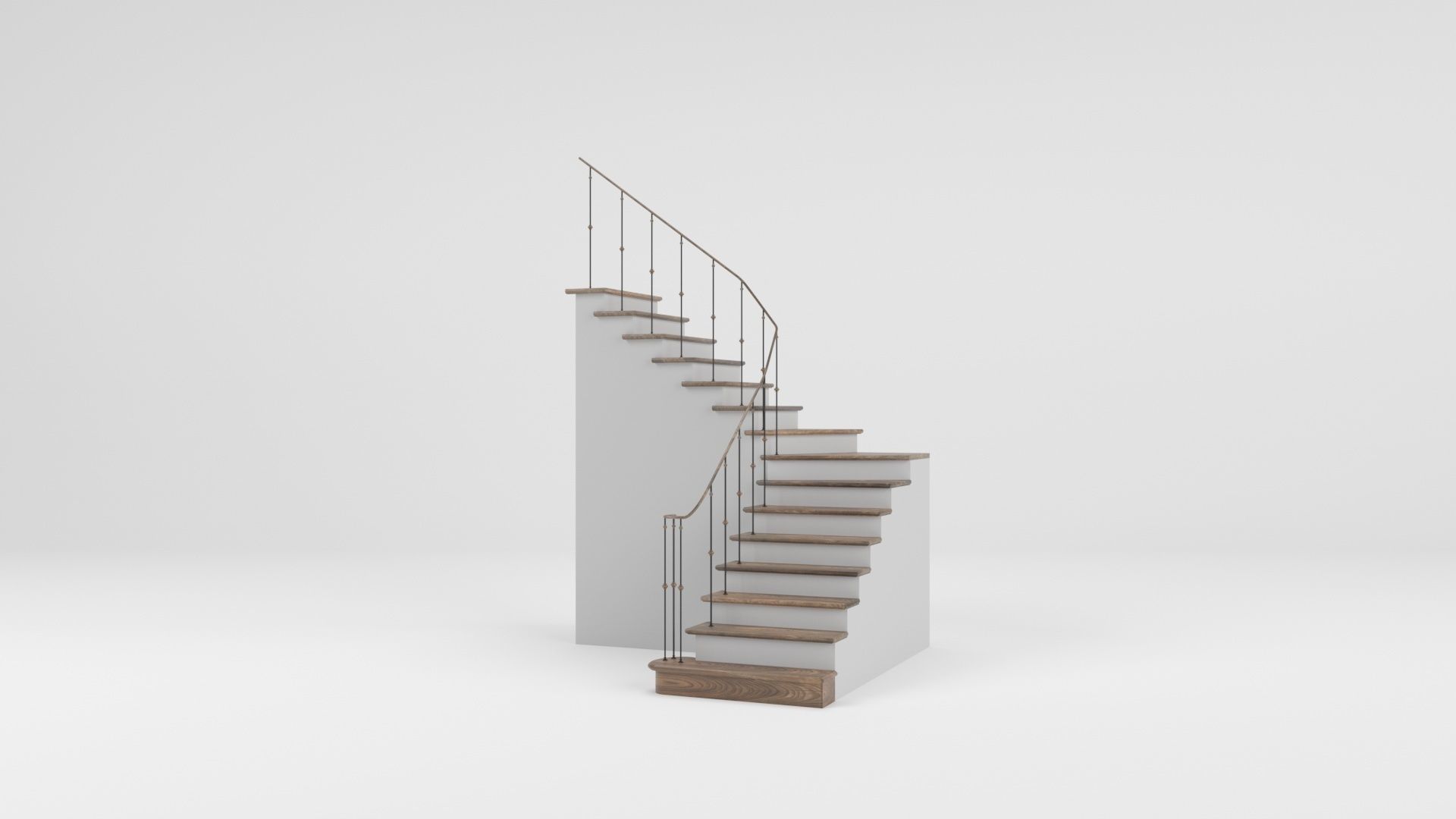 Stairs 02 3D model_4