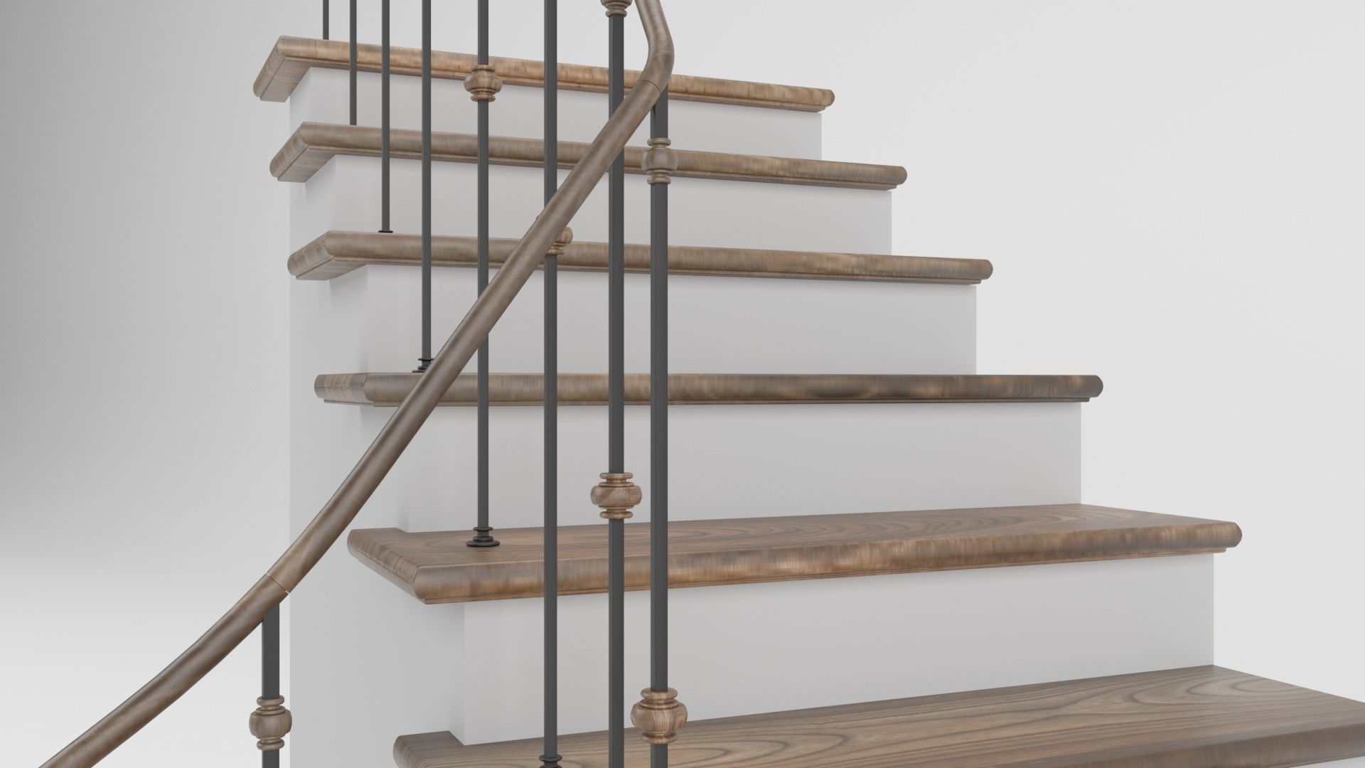 Stairs 02 3D model_2