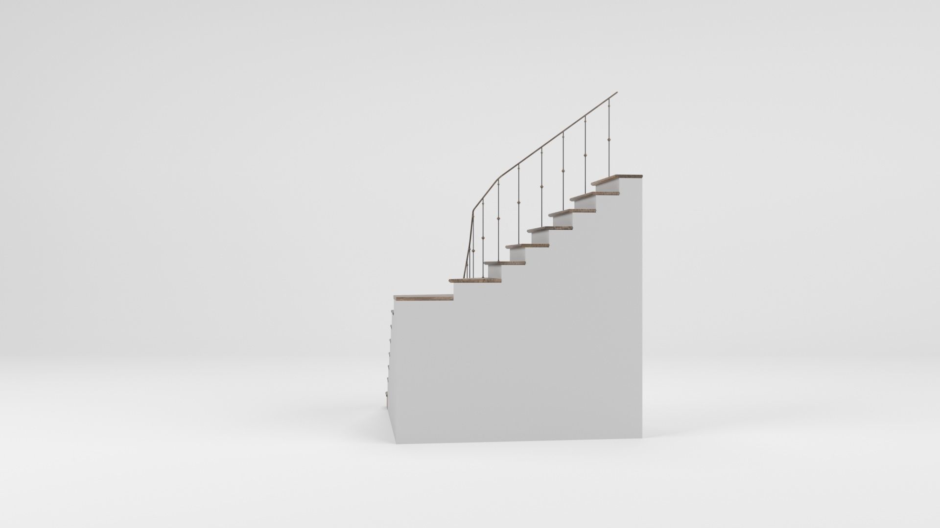 Stairs 02 3D model_6