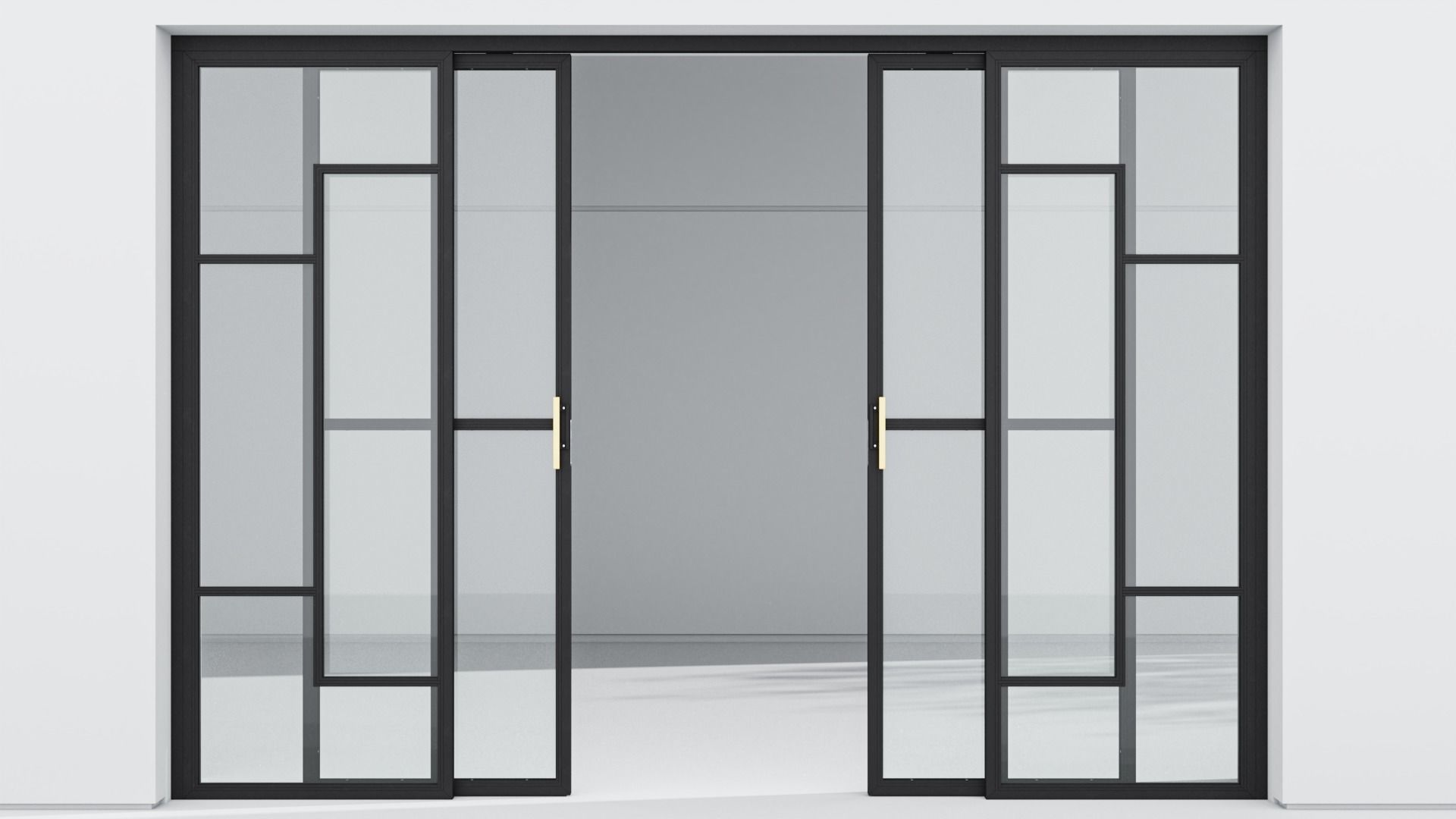 Aluminium door 33 3D model_1