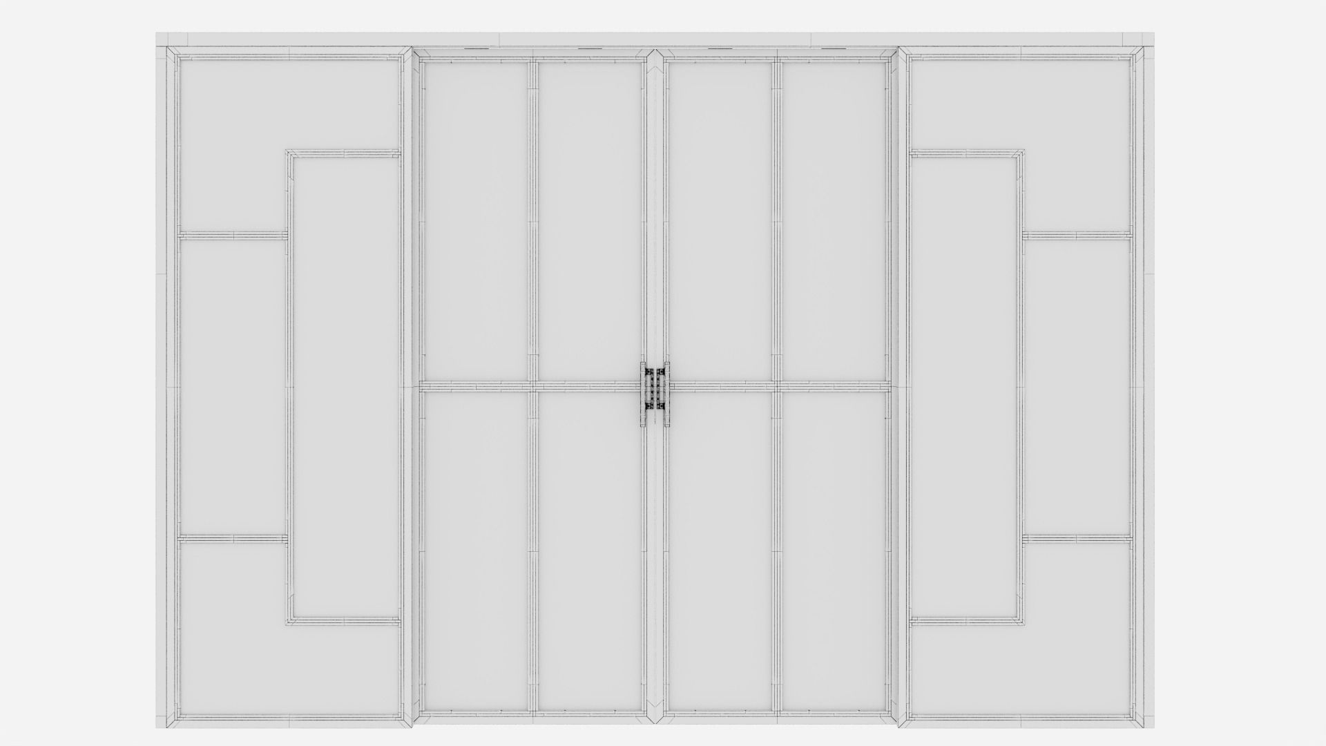 Aluminium door 33 3D model_5