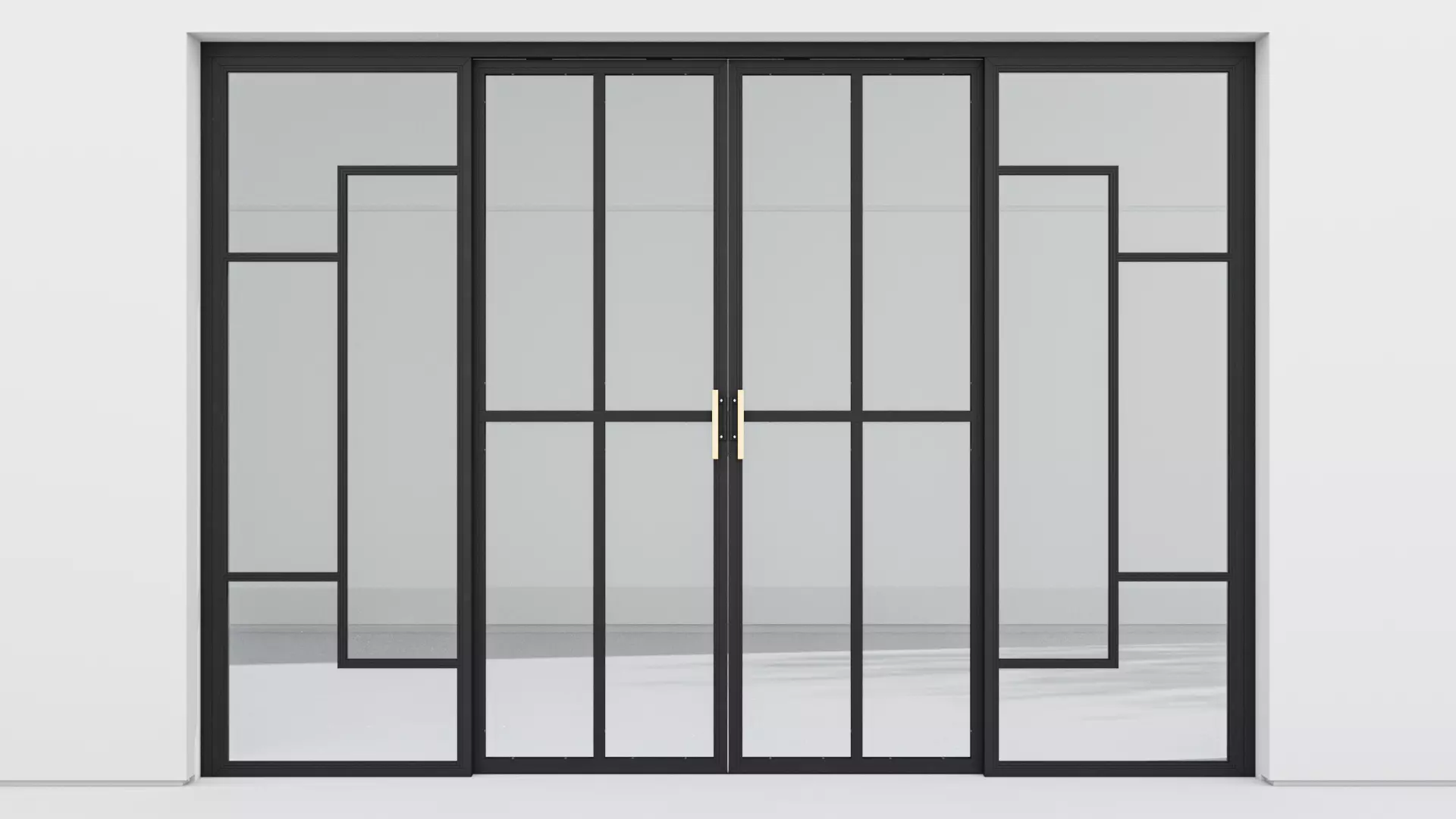 Aluminium door 33 3D model_0