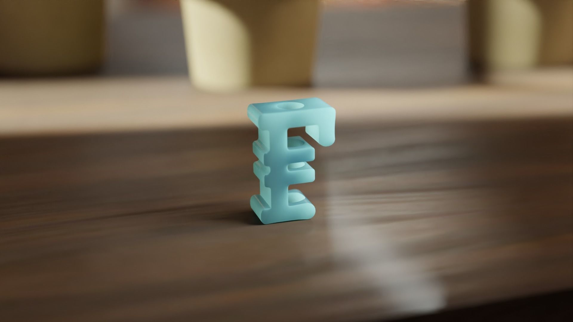 Straw topper franc sign stl tropical straw Straw topper mold 3D print model_9