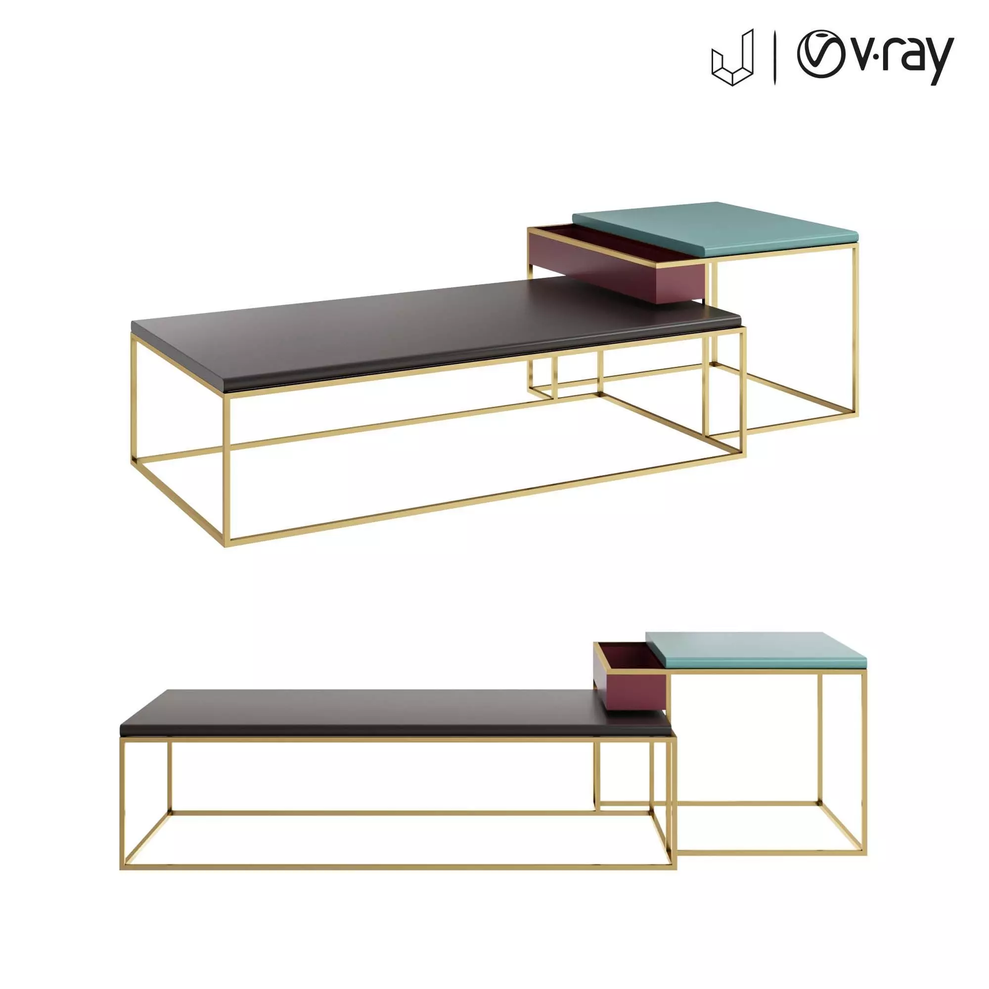 Coffee Table 01 3D model_0