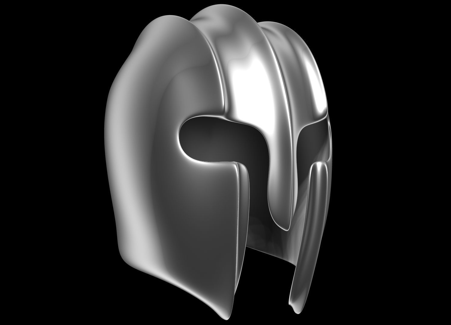 Helmet spartan 3D model_2