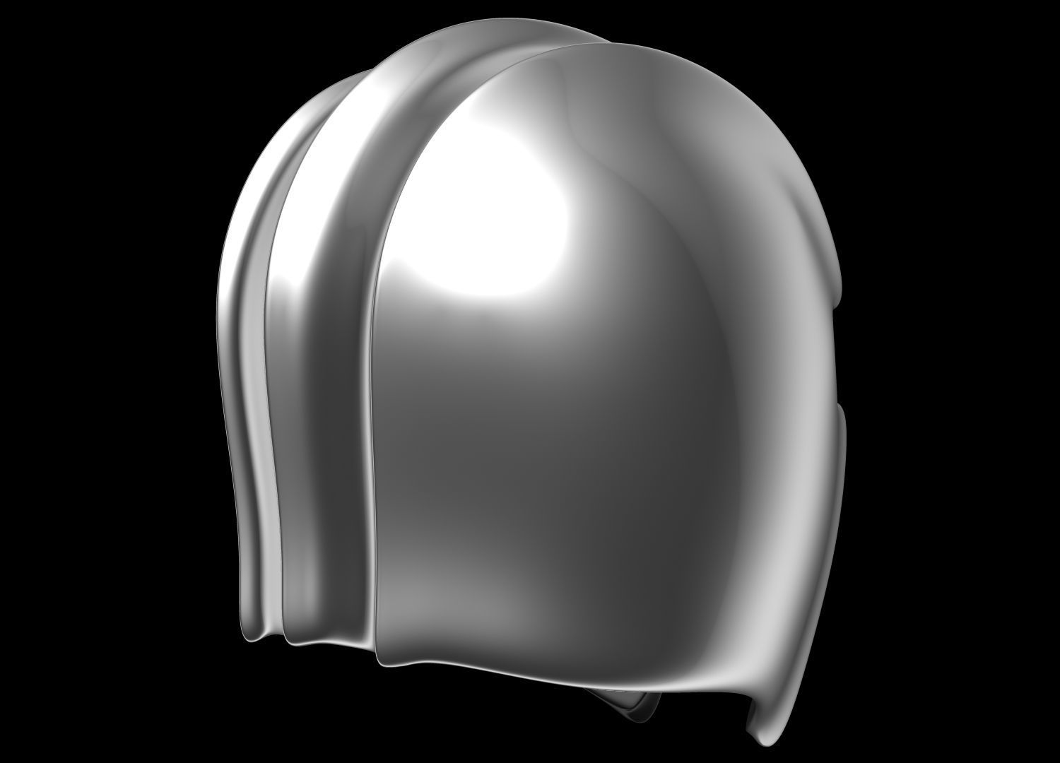 Helmet spartan 3D model_4