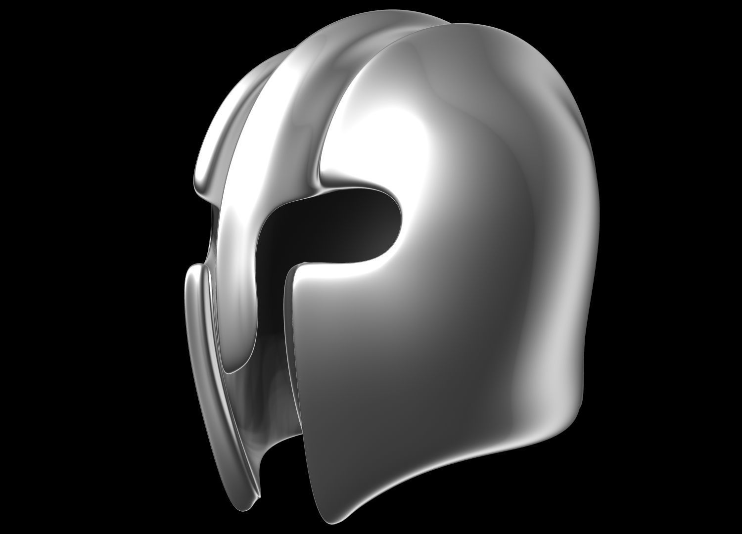 Helmet spartan 3D model_8