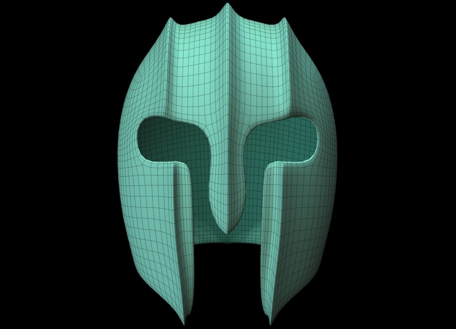 Helmet spartan 3D model_21