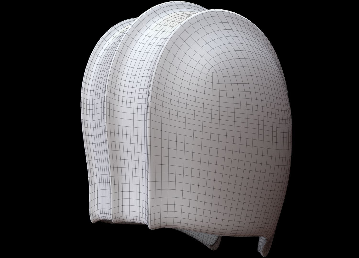 Helmet spartan 3D model_14