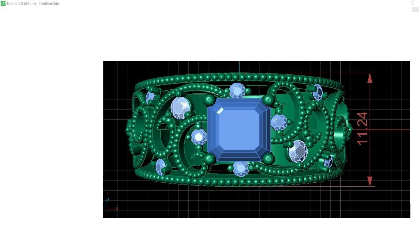 Swirl Ring 3D model_1