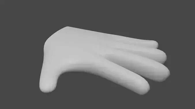 Human hand Free 3D model