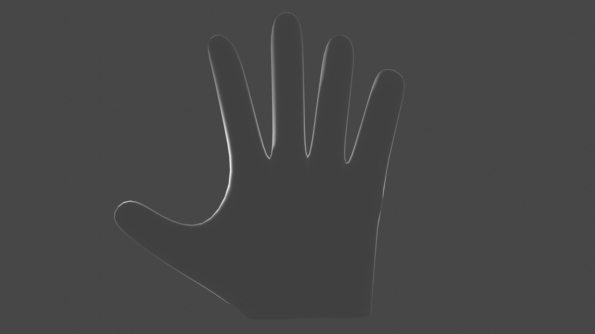 Human hand Free 3D model_1