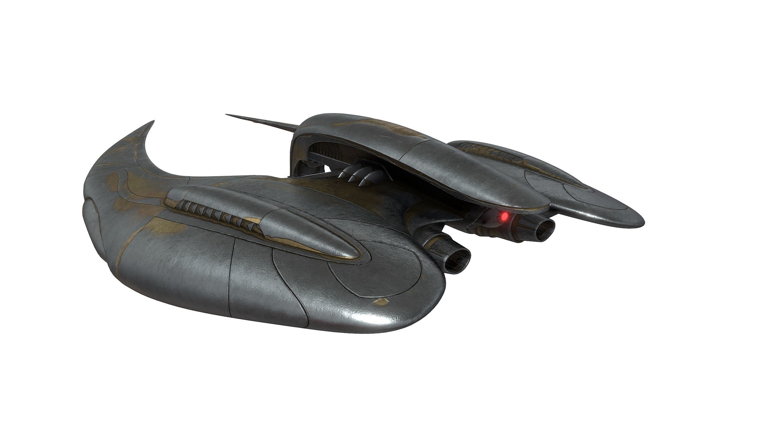 Battlestar Galactica Ship 3D model_5