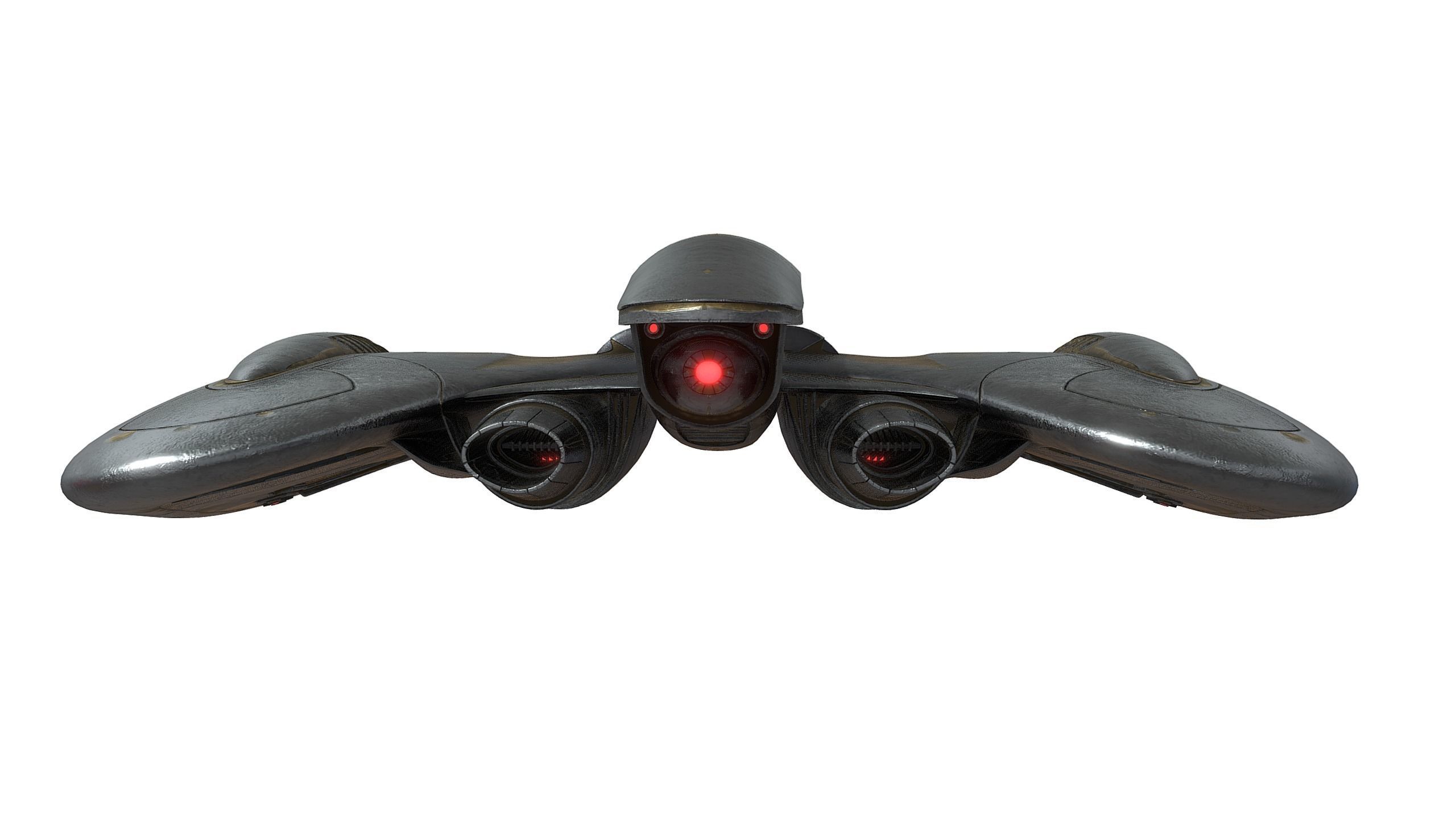 Battlestar Galactica Ship 3D model_4