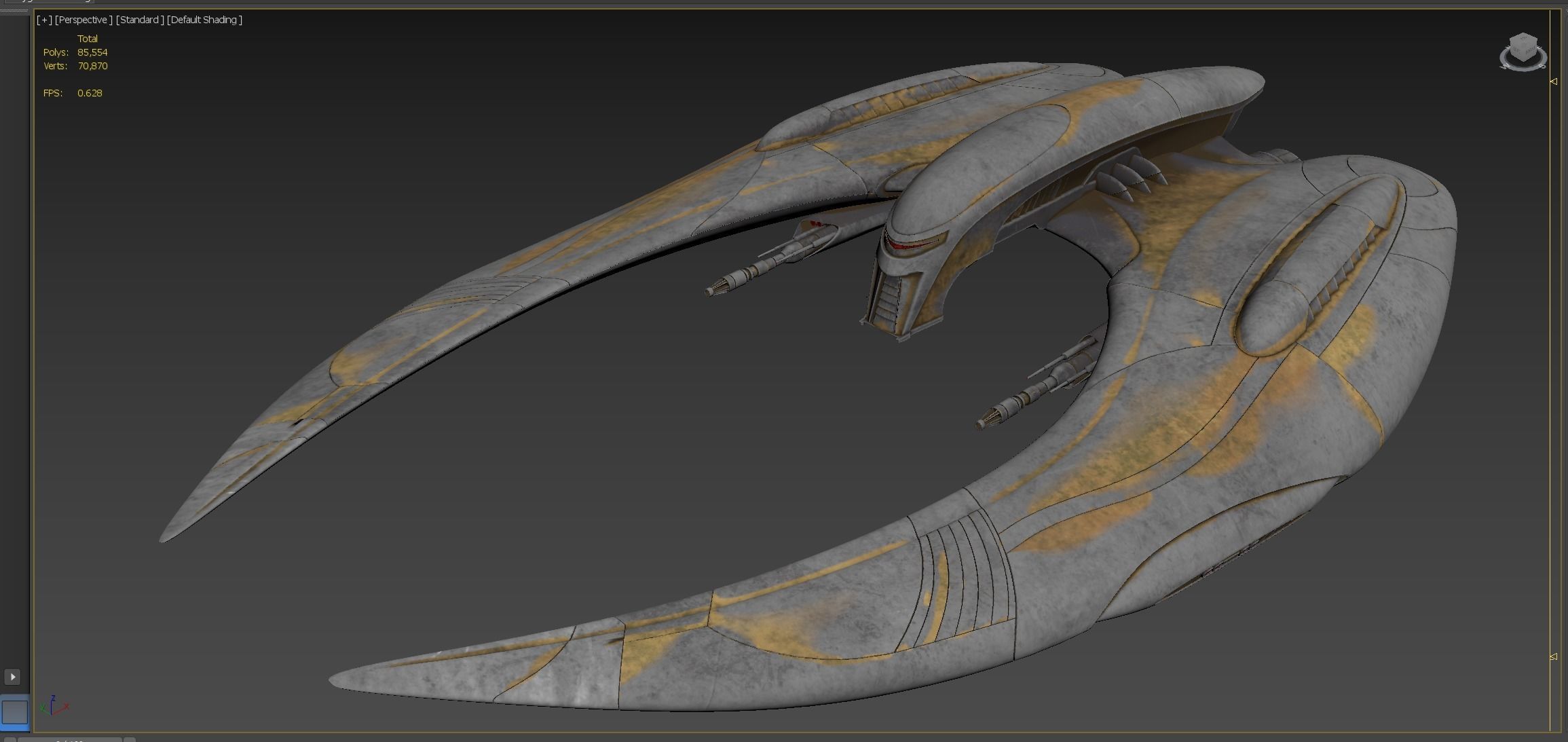Battlestar Galactica Ship 3D model_7