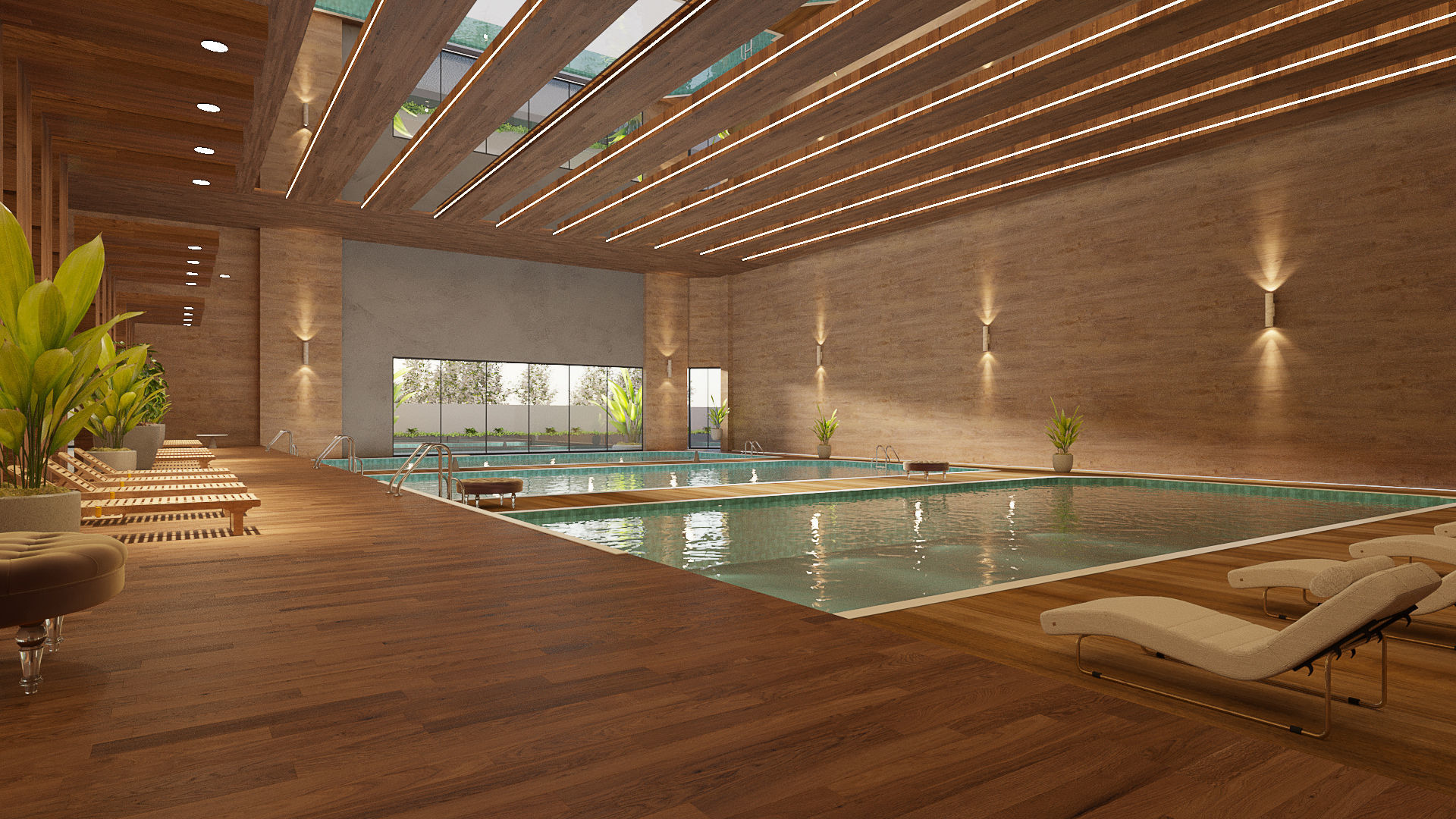 swimming pool public 3d model 3D model_1