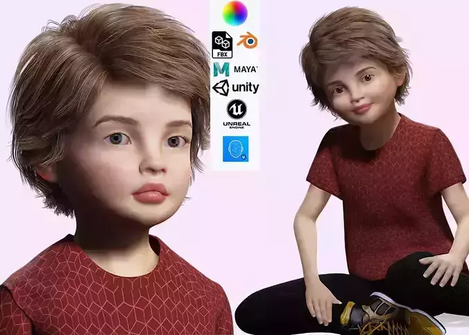 Realistic girl brown Ready