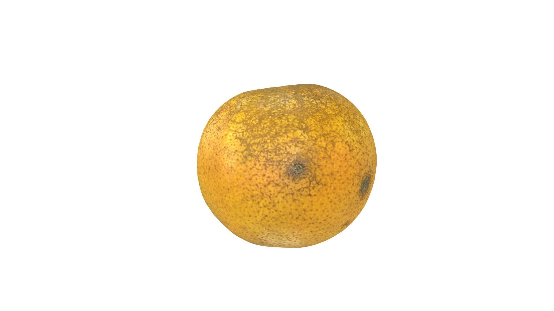 Orange style1 Low-poly 3D model_4