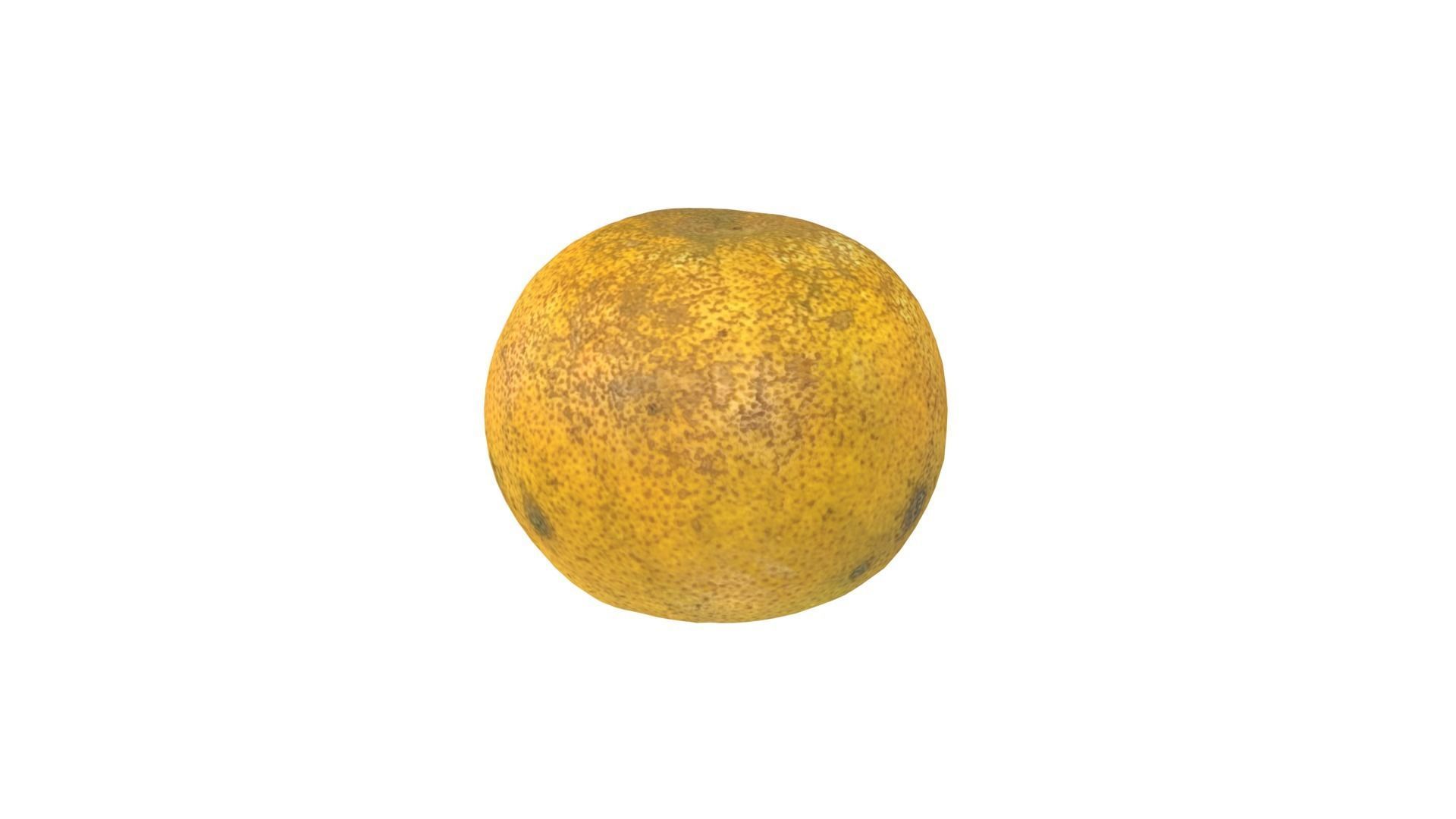 Orange style1 Low-poly 3D model_7