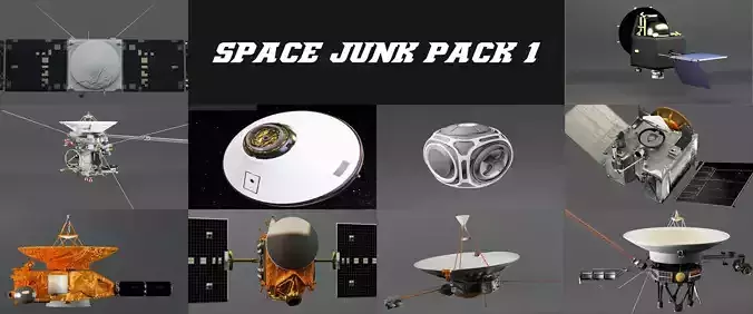 Space Junk pack 3D model