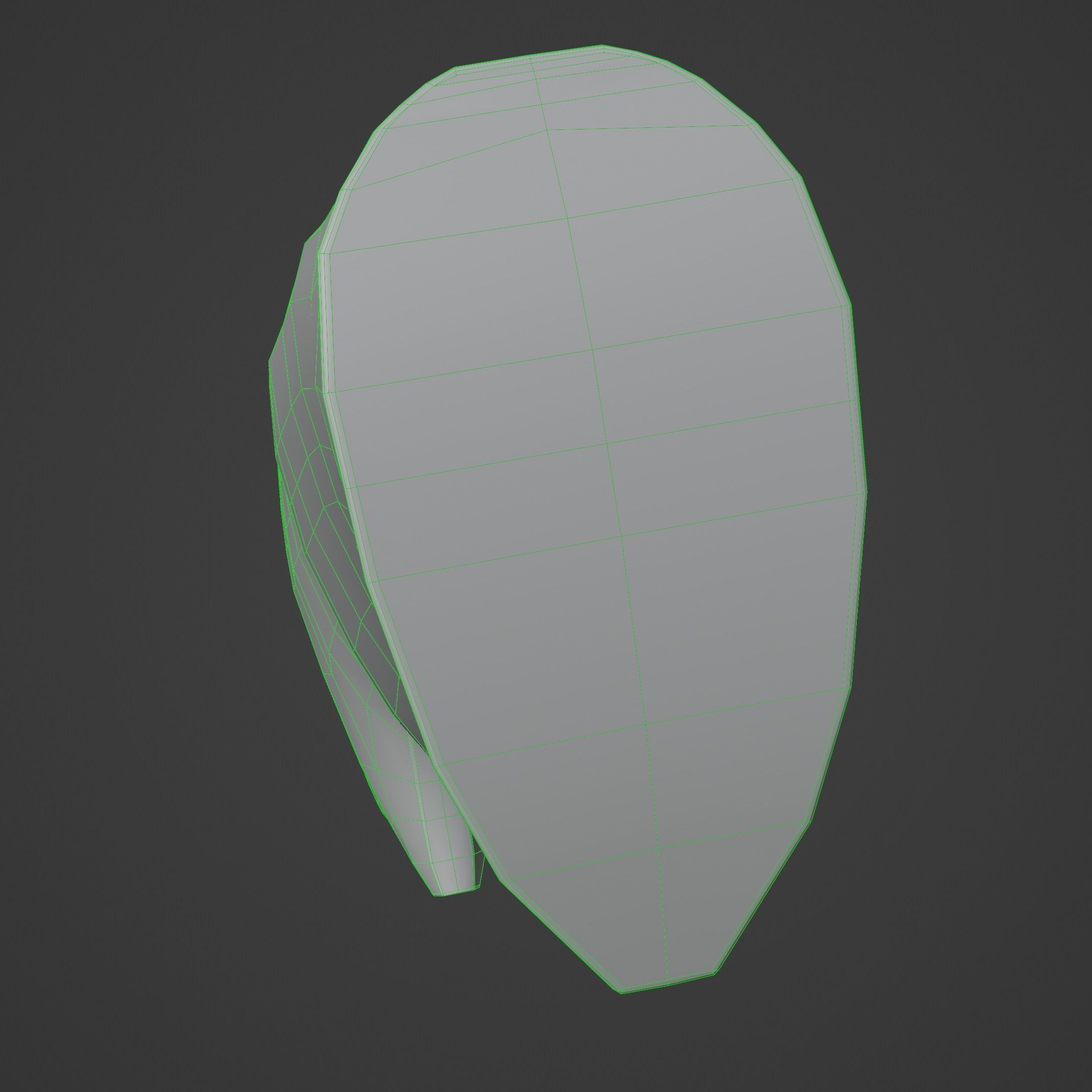 Hunting Camping Cooking and Survival Knife Low-poly 3D model_11