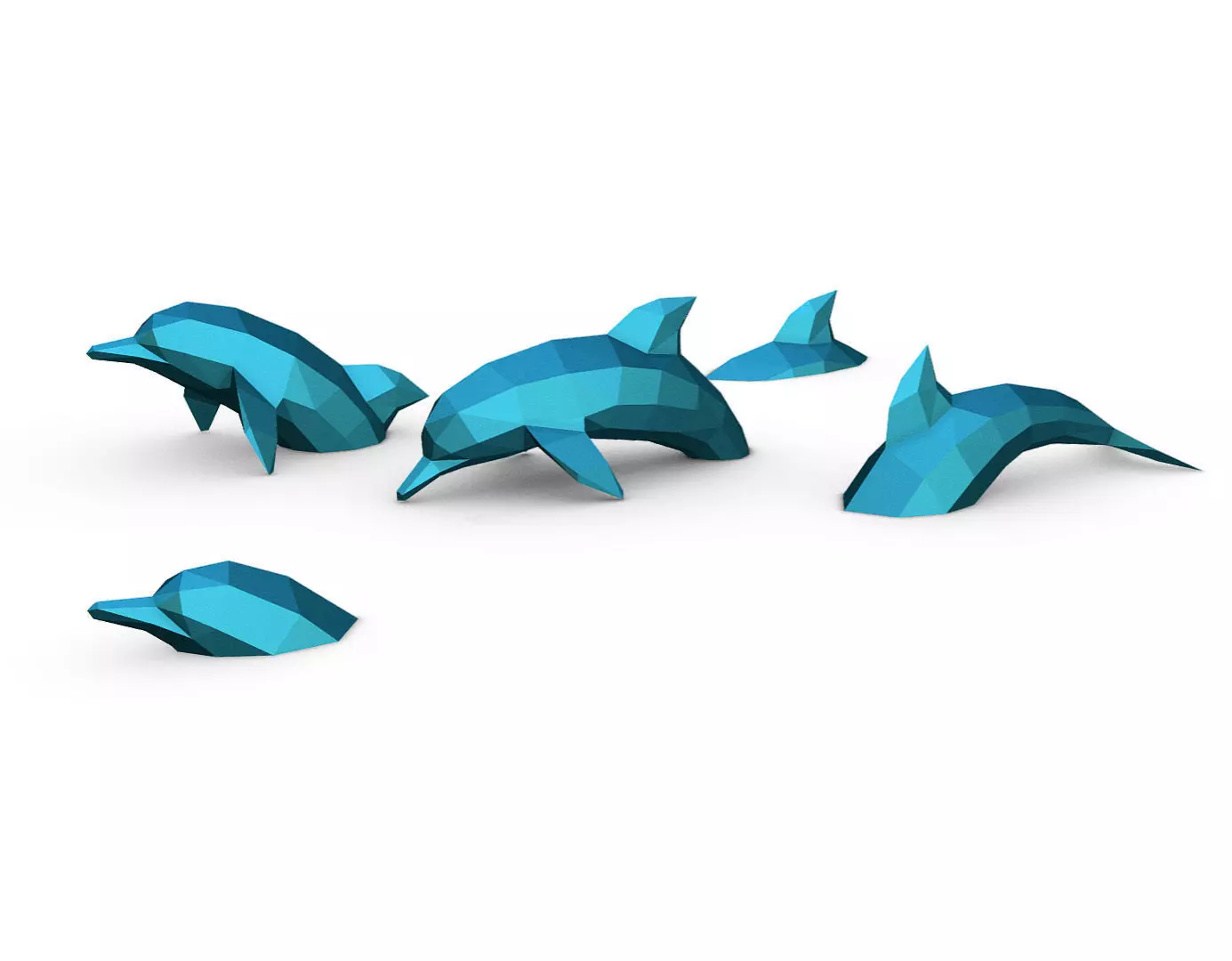 dolphins 3D print model_0