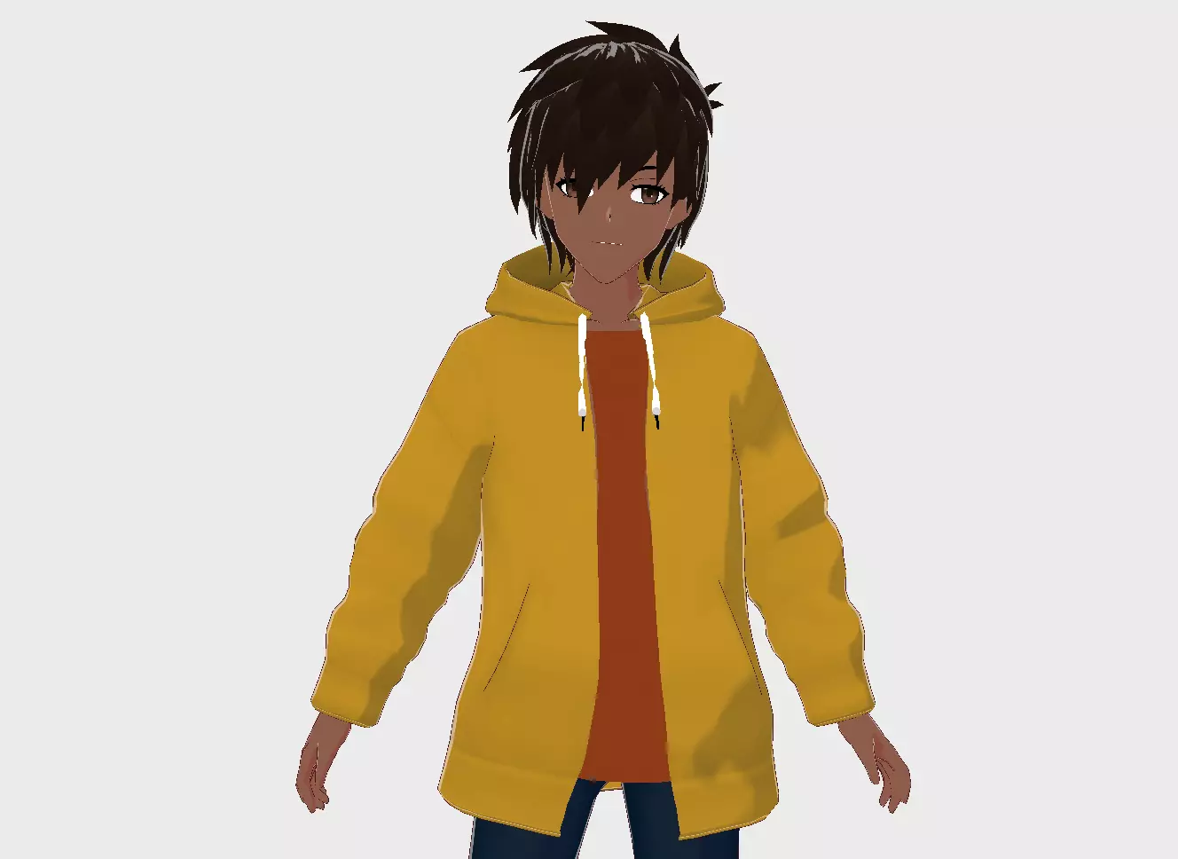  3D Model for vrchat and vtubing Low-poly 3D model_0