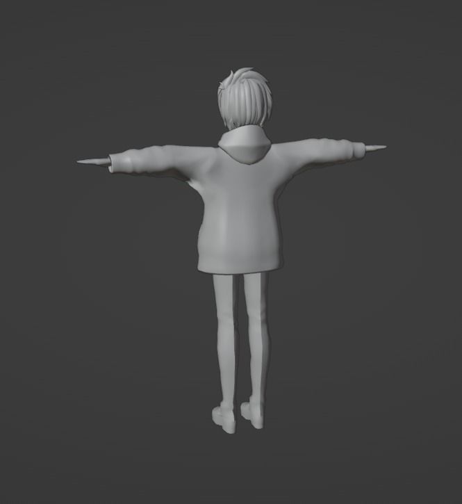  3D Model for vrchat and vtubing Low-poly 3D model_13