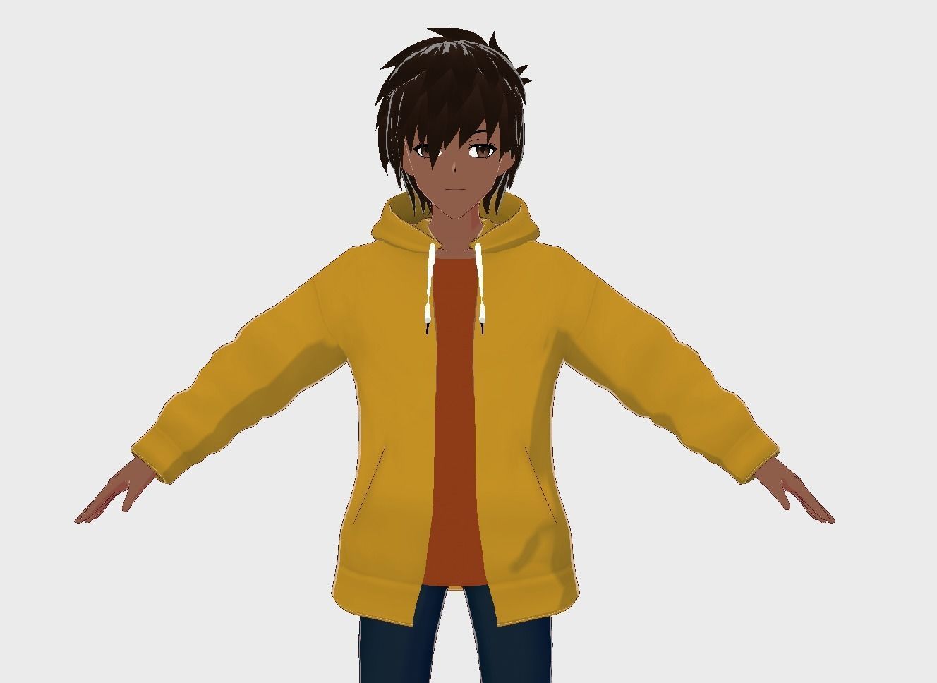  3D Model for vrchat and vtubing Low-poly 3D model_7