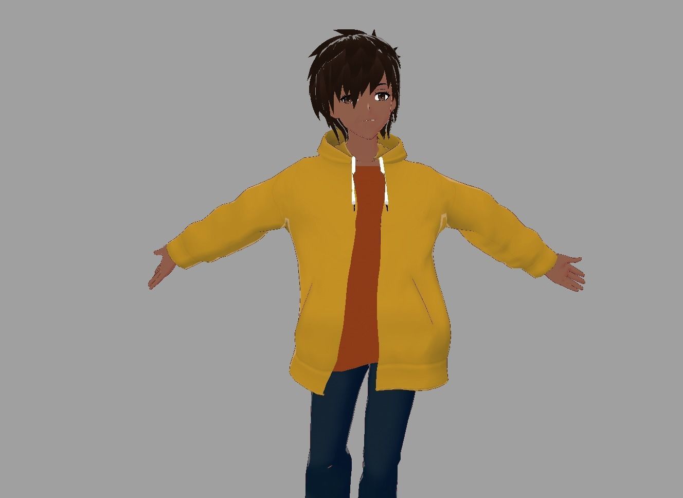  3D Model for vrchat and vtubing Low-poly 3D model_3