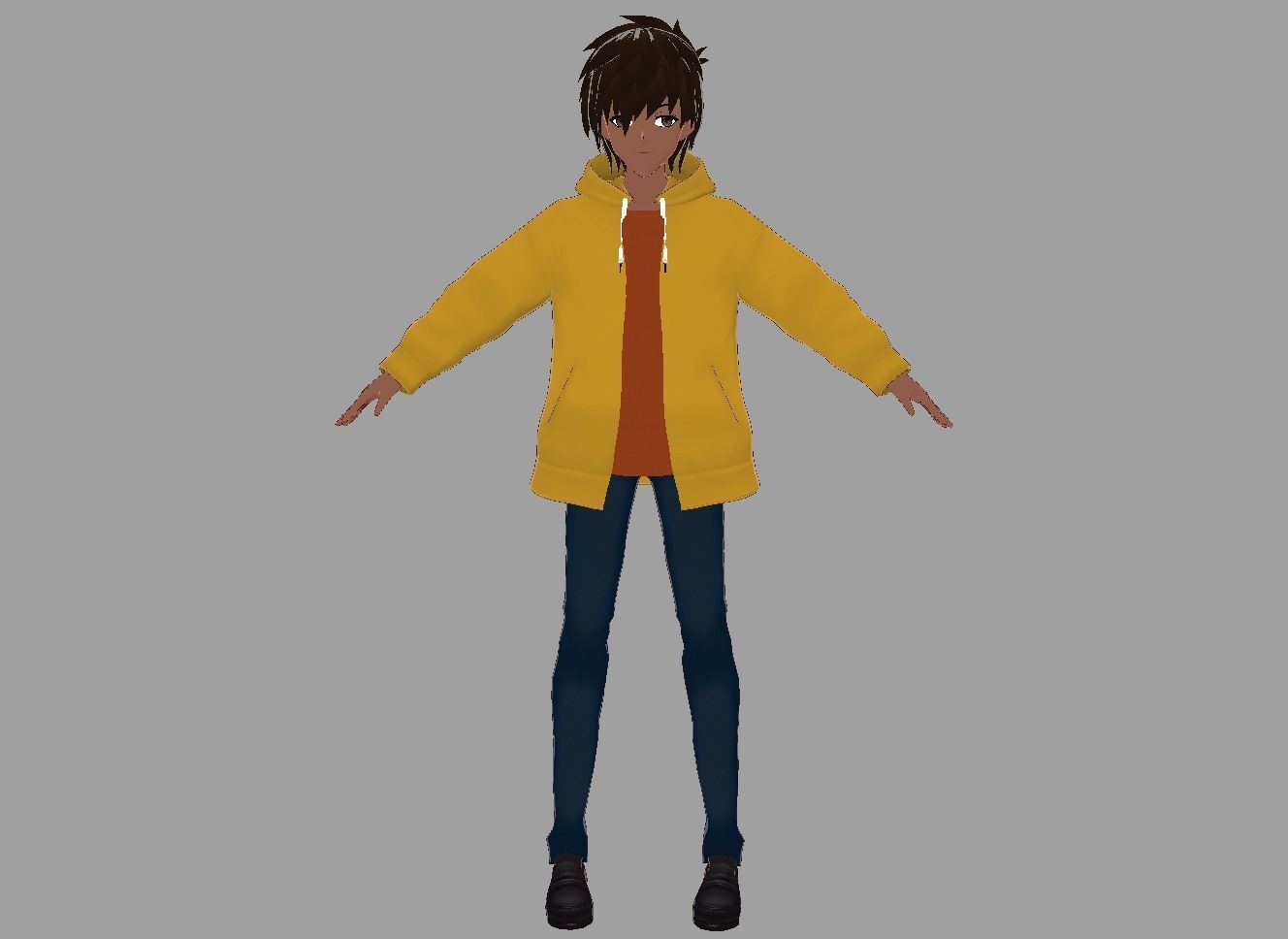  3D Model for vrchat and vtubing Low-poly 3D model_1