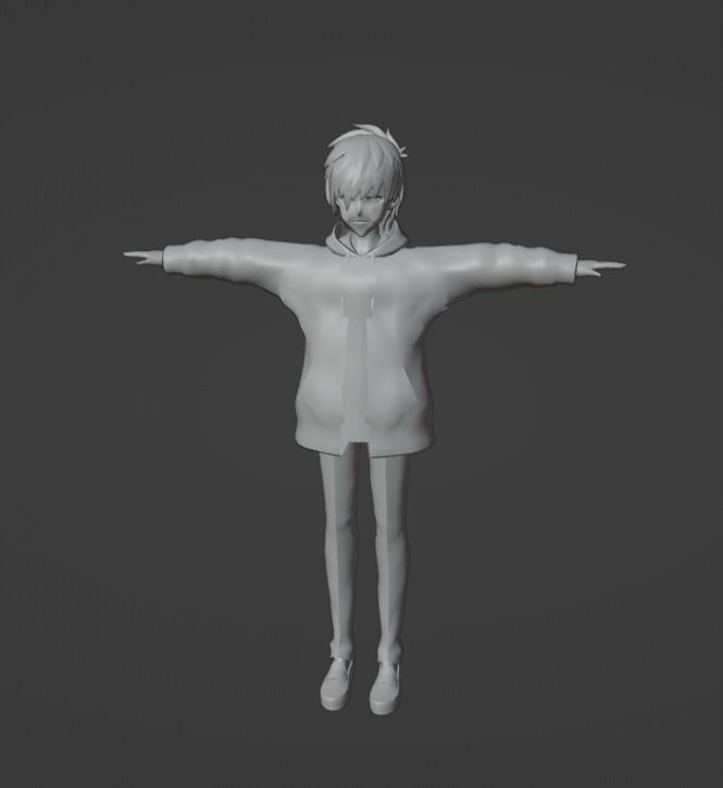  3D Model for vrchat and vtubing Low-poly 3D model_12