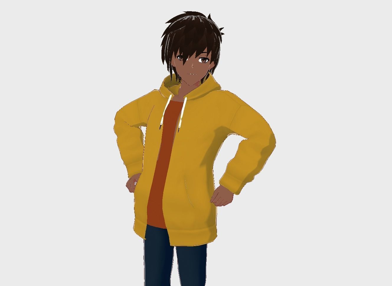  3D Model for vrchat and vtubing Low-poly 3D model_11