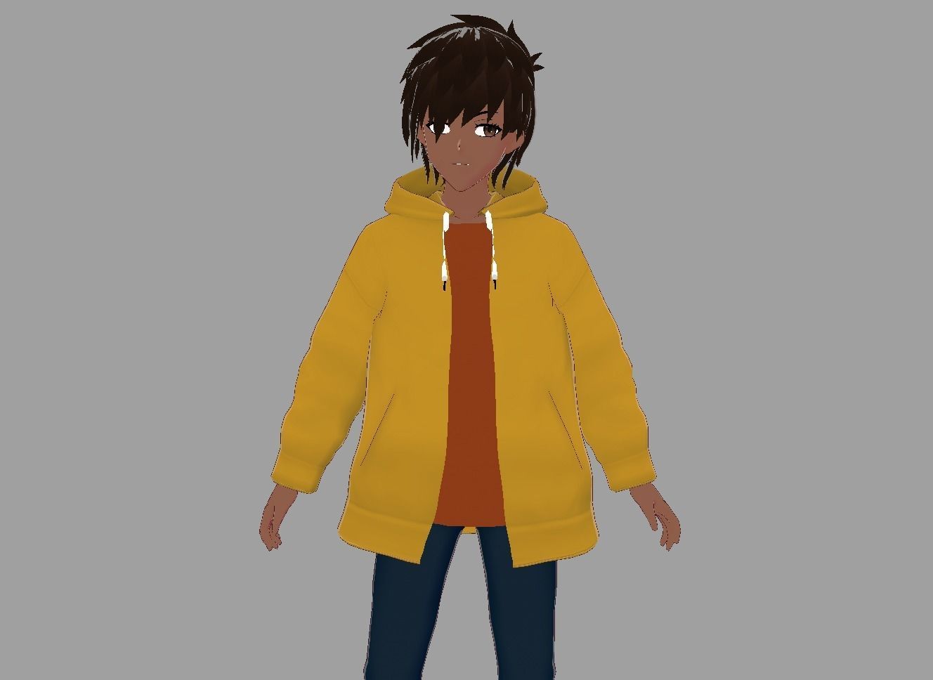  3D Model for vrchat and vtubing Low-poly 3D model_5