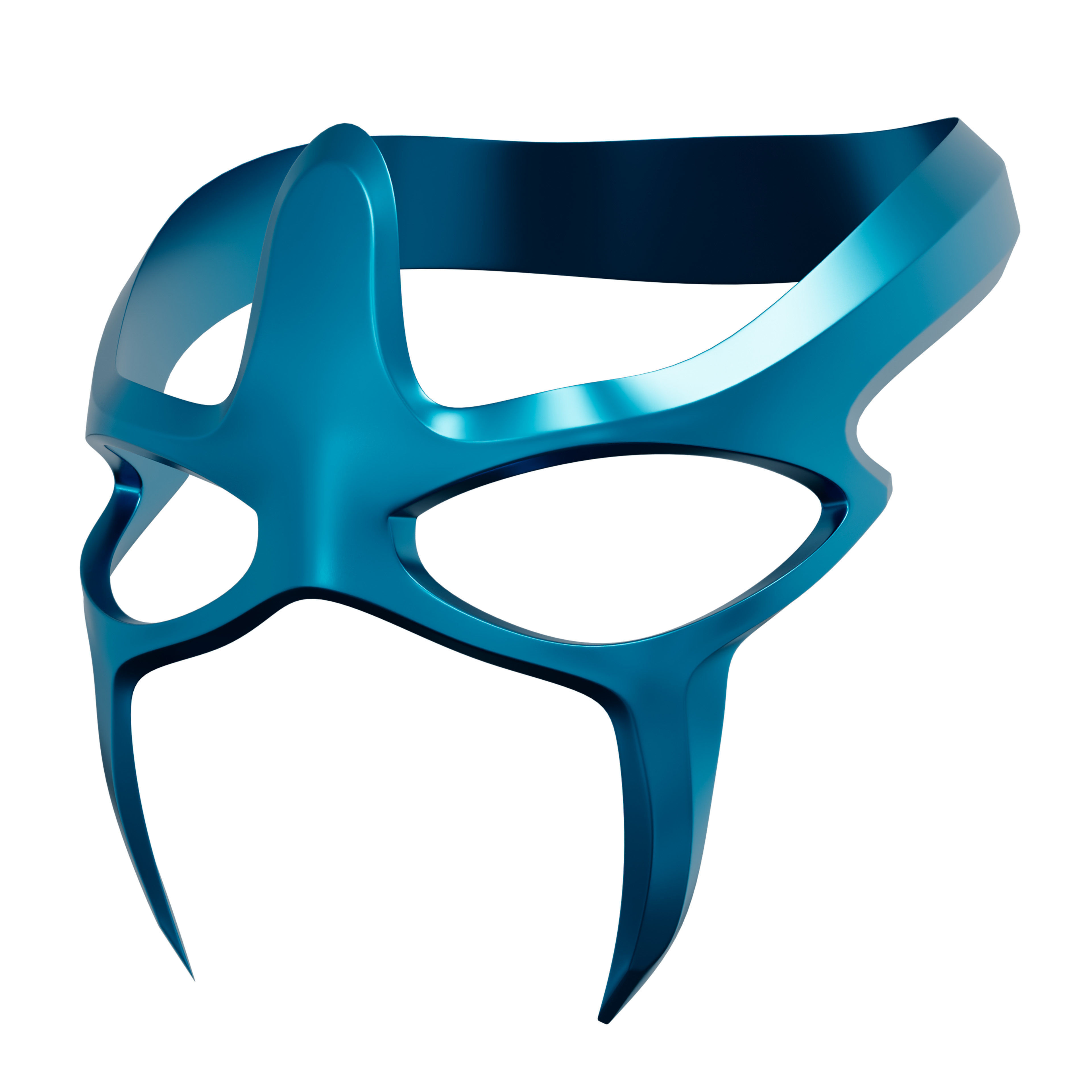 The Hero Fantasy Mask Low-poly 3D model_1
