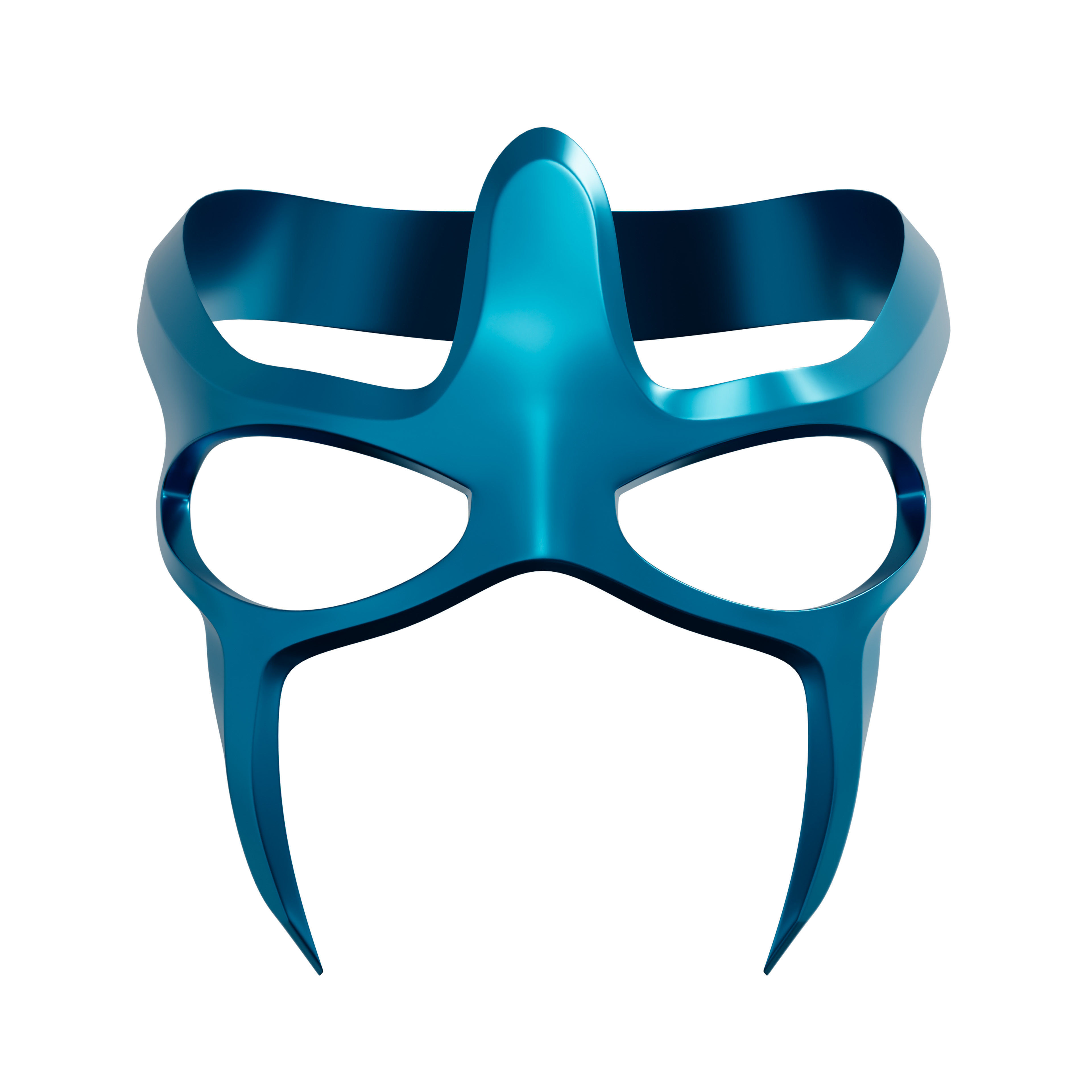 The Hero Fantasy Mask Low-poly 3D model_2