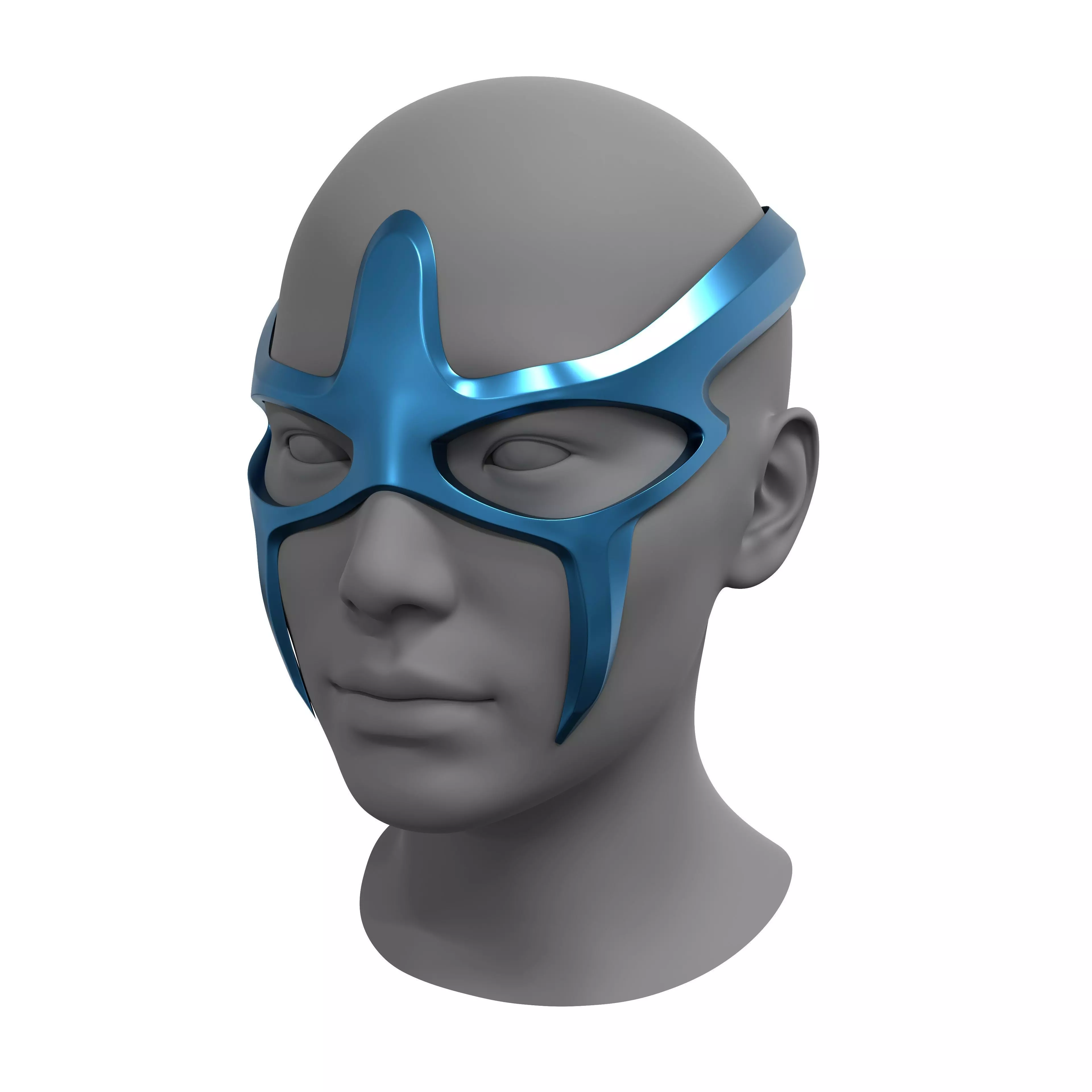 The Hero Fantasy Mask Low-poly 3D model_0