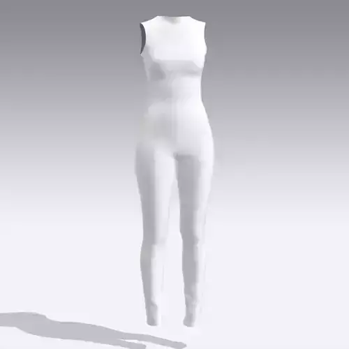 BLOUSE AND PANT LOOK WHITE MATTE COLOR BASIC