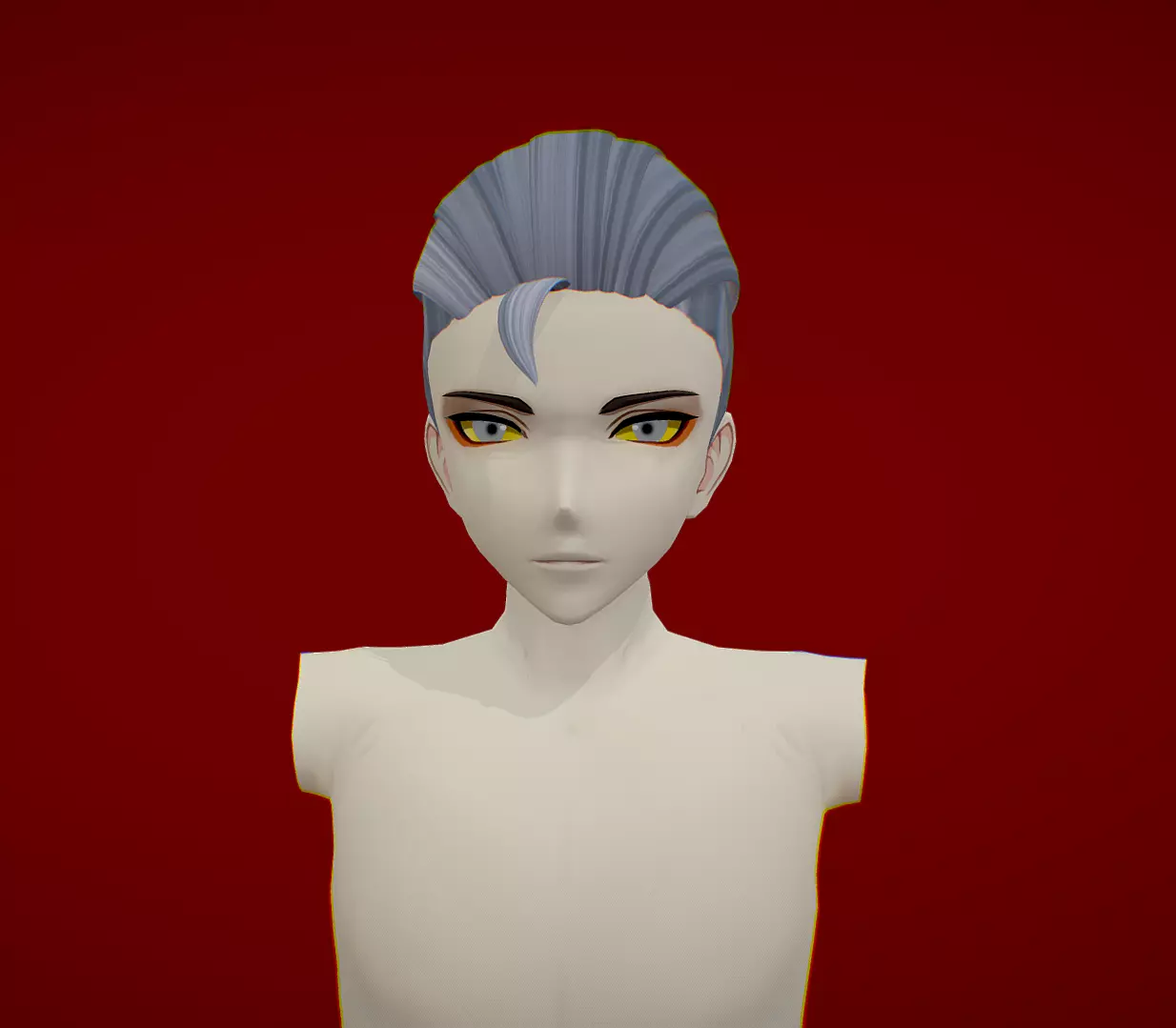 Anime Hair 7 Free low-poly 3D model