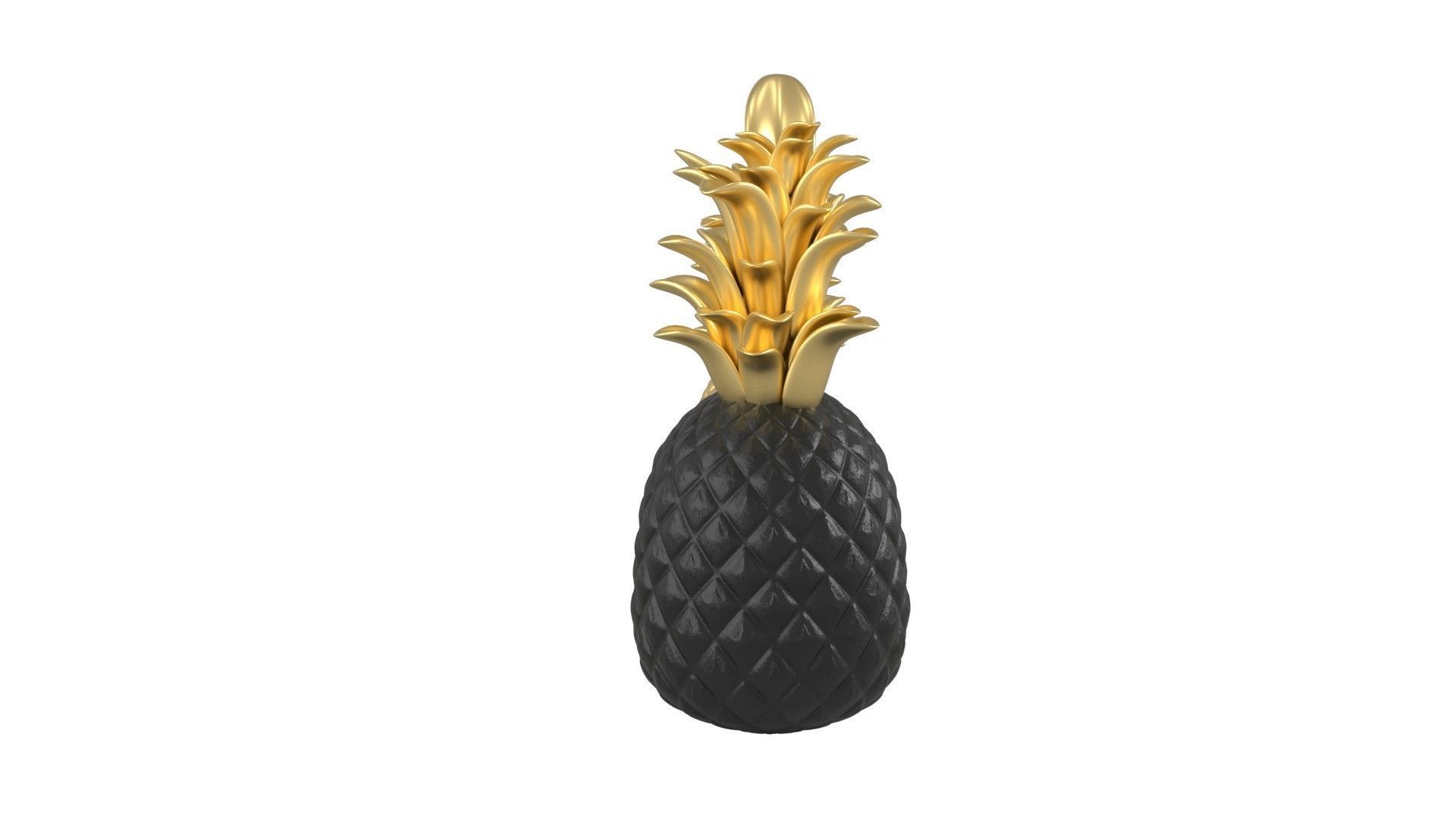 Pineapple Accessories Low-poly 3D model_10