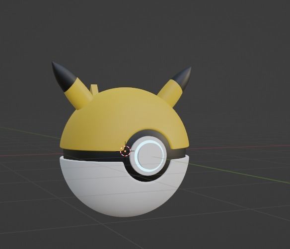 Pikachu Pokeball Free 3D model_1