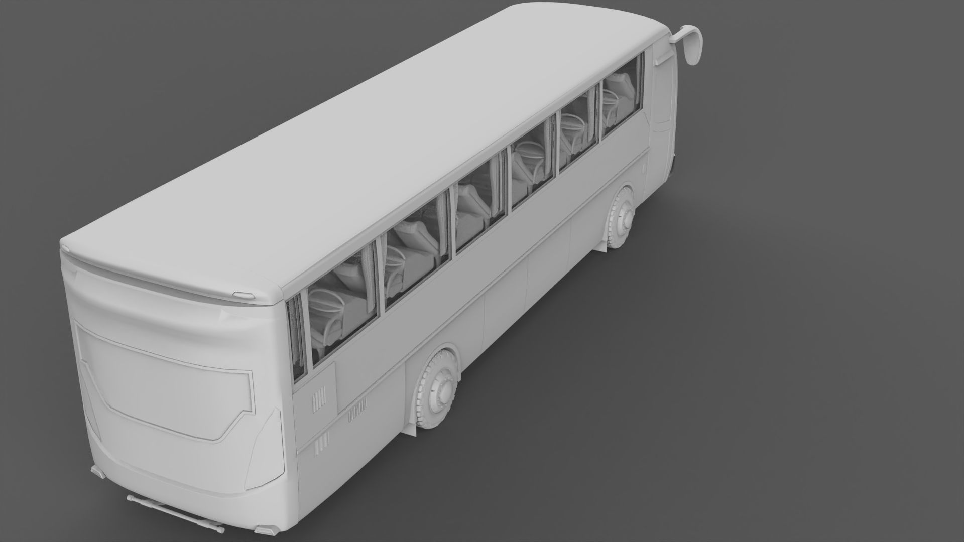 Bus 3d model Low-poly 3D model_3