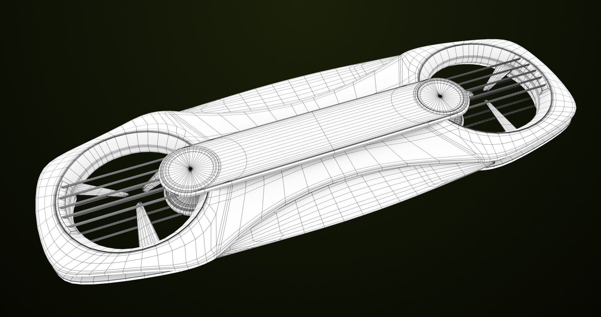 10 Sci Fi Hoverboards All PBR Unity UE Textures Included 3D Model Collection_16