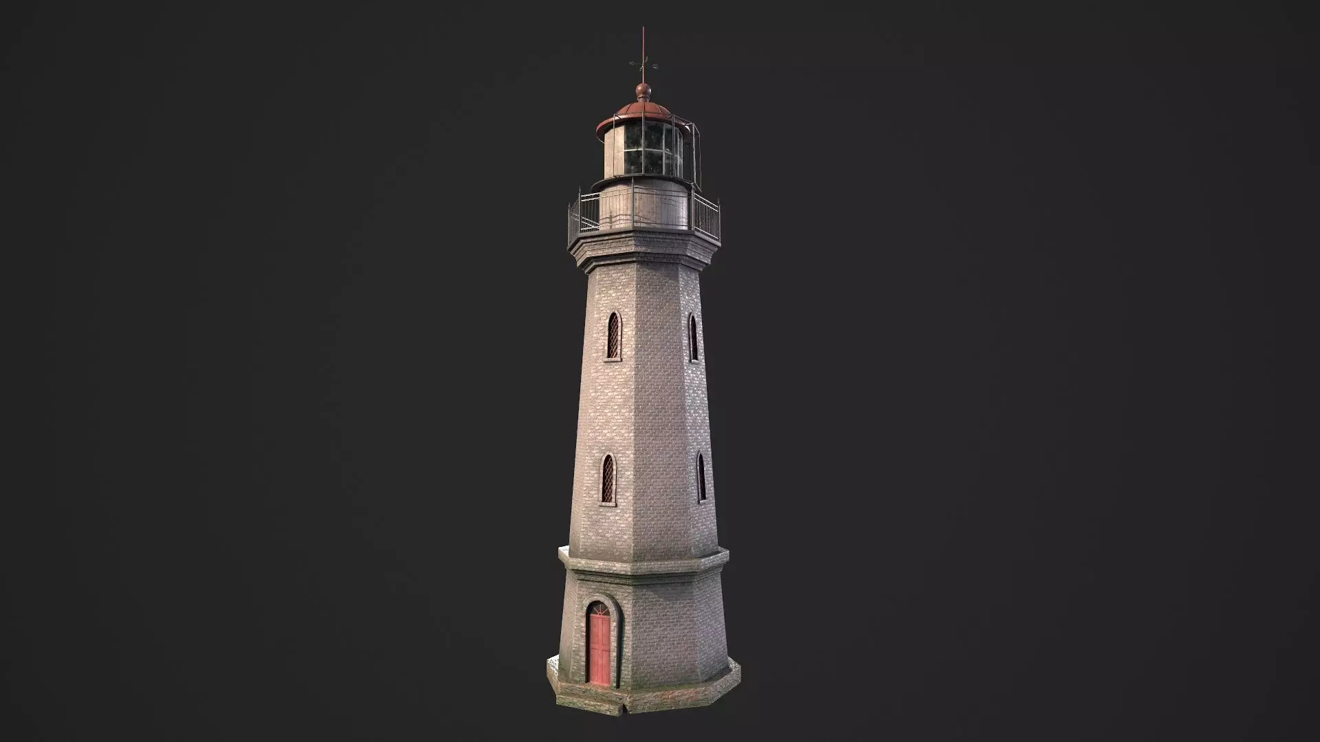 Lighthouse Low-poly 3D model_0