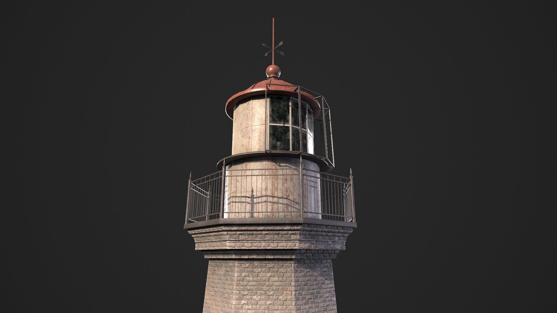 Lighthouse Low-poly 3D model_4