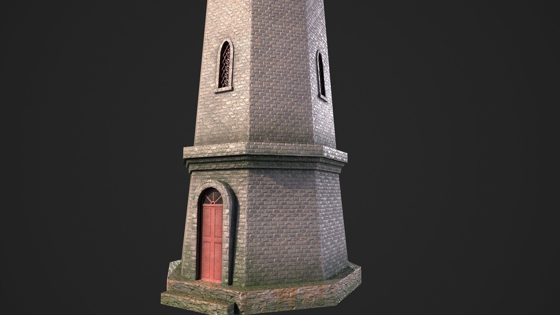 Lighthouse Low-poly 3D model_3