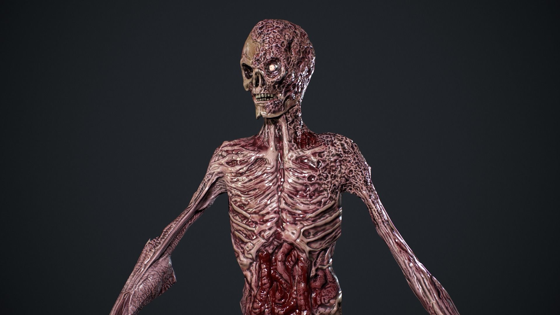 Evil Undead 2 Low-poly 3D model_9