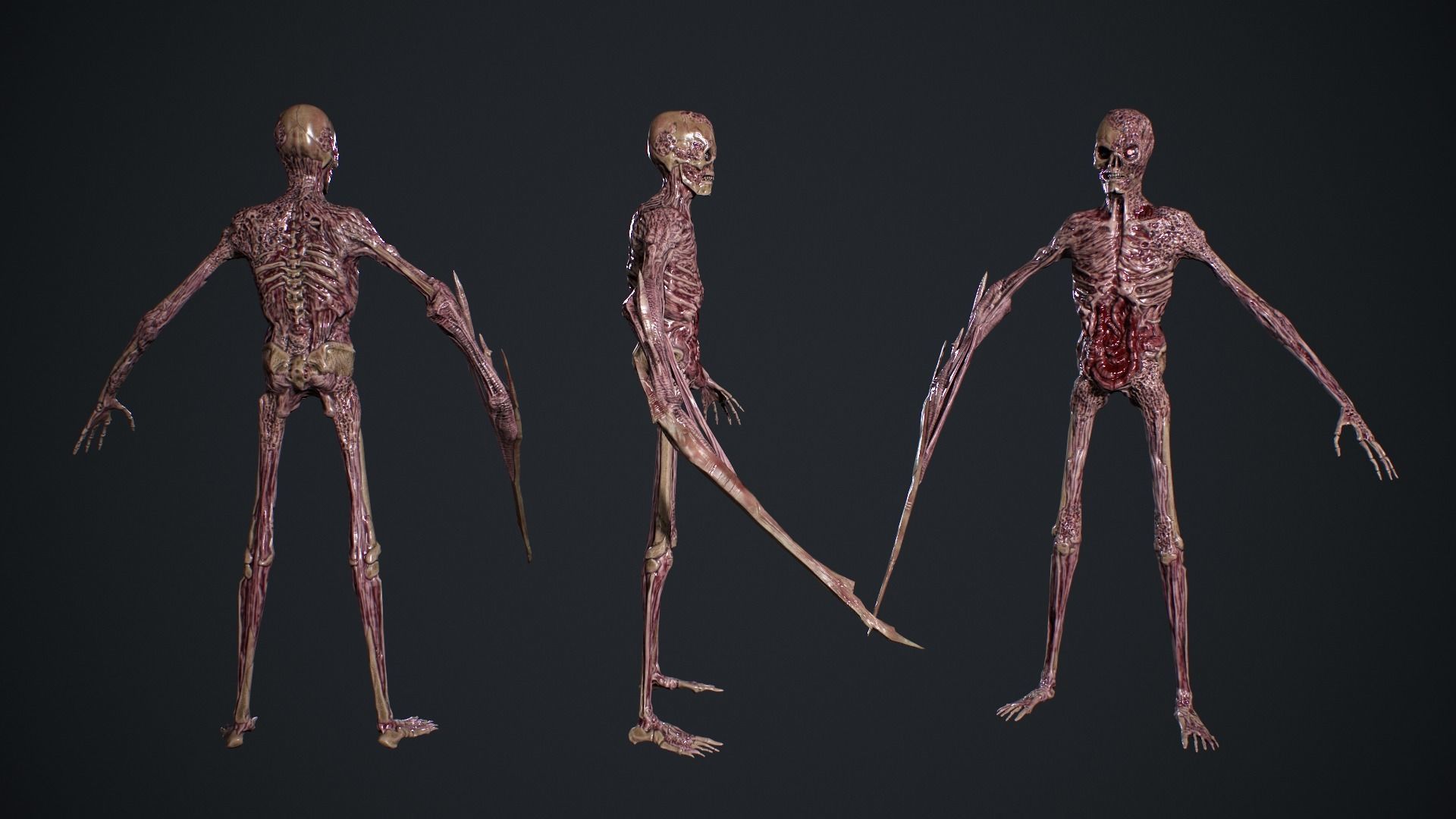 Evil Undead 2 Low-poly 3D model_4