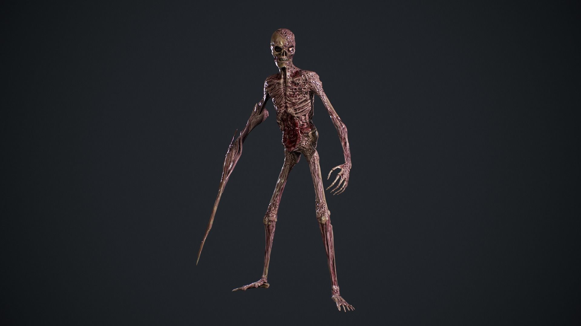 Evil Undead 2 Low-poly 3D model_6