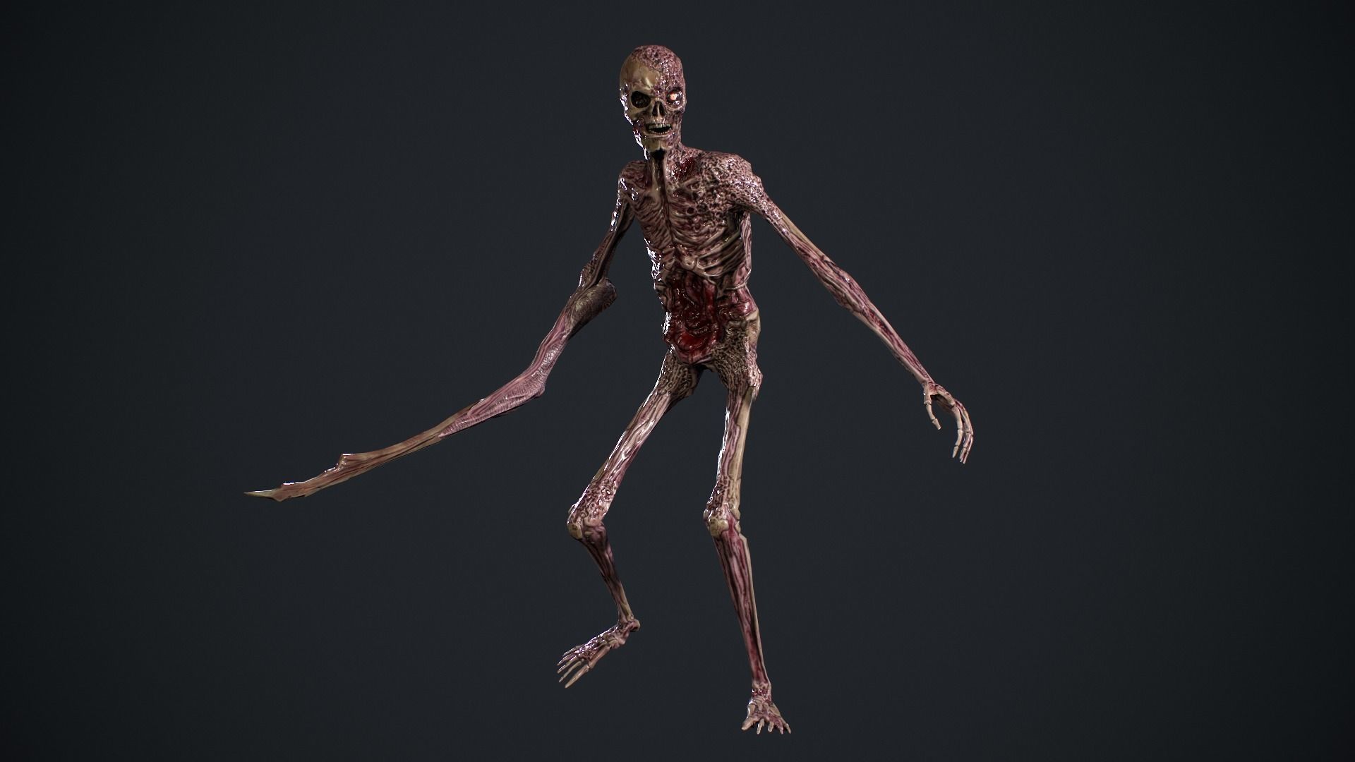 Evil Undead 2 Low-poly 3D model_14